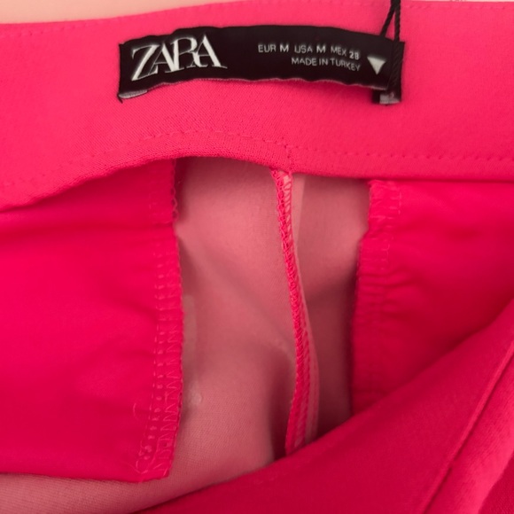 Zara High Rise Asymmetric Skort in Hot Pink - Picture 9 of 9